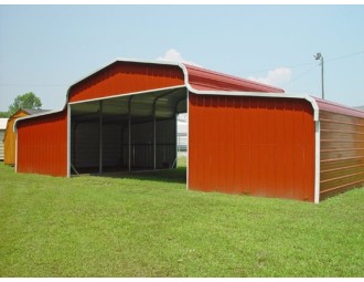 Metal Barn | Regular Roof | 42W x 21L x 10H | Ag Barn